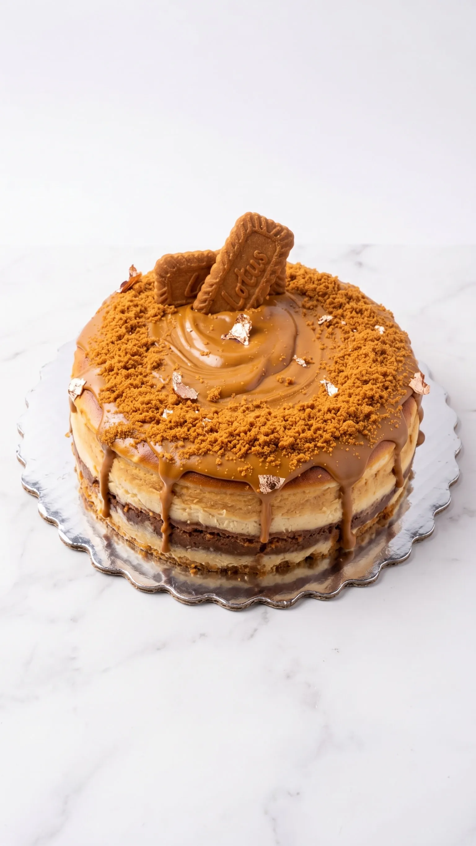 Cheesecake Lotus de DULUZ con caramelo y galleta Biscoff caramelizada